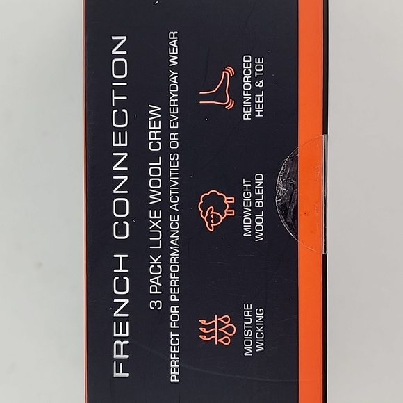 French Connection 3 Pack Luxe Wool Crew Socks Wool Blend  Women's Shoe Size 4-10 - Picture 6 of 9